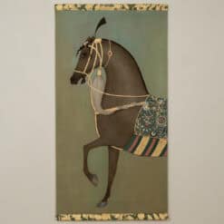 Alternative view of Brown Horse Painted Canvas, Contemporary