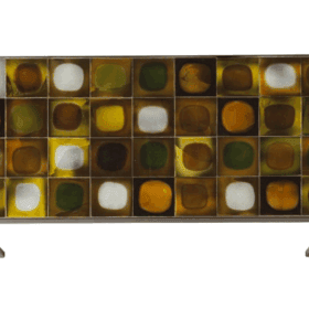 Roger Capron Coffee Table, Ceramic, “Planète,” 1970