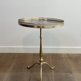 Neoclassical Style Brass Gueridon, Attributed to Maison Jansen