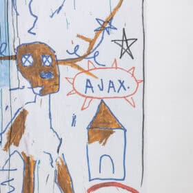Basquiat Color Silkscreen Print, Numbered, 1990s