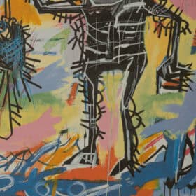 Basquiat Numbered Silkscreen Print, 1990s