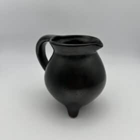 Faience Tripod Pitcher, Signed Studio Piece, 1950s-1960s.
