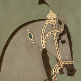 Indian Horse on Canvas, Contemporary.