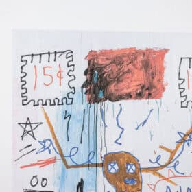 Basquiat Color Silkscreen Print, Numbered, 1990s