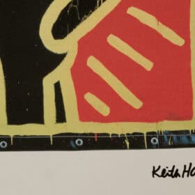 Keith Haring Color Print, Silkscreen, Numbered, 1990s