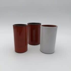 Small Glazed Ceramic Vases, Set of Three, 1950s