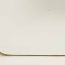 Gio Ponti Style Mirror, Brass, 1980s/1990s.