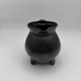 Faience Tripod Pitcher, Signed Studio Piece, 1950s-1960s.