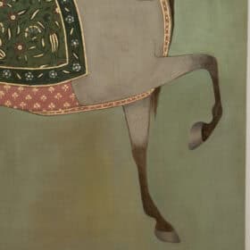 Indian Horse on Canvas, Contemporary.