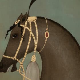 Brown Horse Painted Canvas, Contemporary