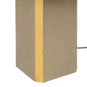 Large Brushed Metal Lamp, 1970s.