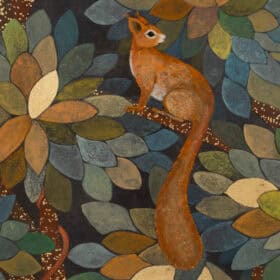 Painted Decorative Canvas, “Paradise Lost,” Contemporary