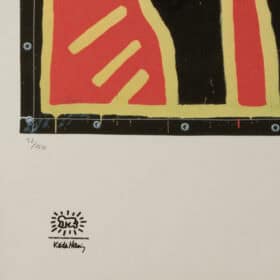 Keith Haring Color Print, Silkscreen, Numbered, 1990s