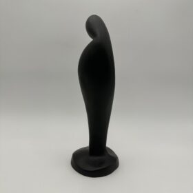 Modernist Black Ceramic Sculpture, 