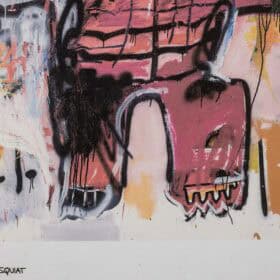 Jean-Michel Basquiat Print, Numbered, Silkscreen, 1990s