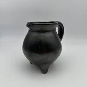 Faience Tripod Pitcher, Signed Studio Piece, 1950s-1960s.