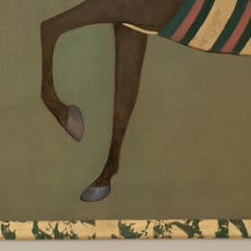 Brown Horse Painted Canvas, Contemporary
