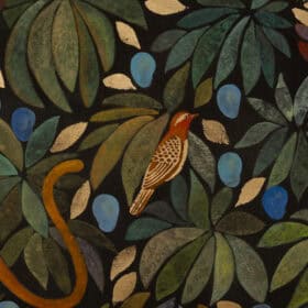 Painted Decorative Panel, “Paradise Lost,” Contemporary