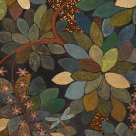 Painted Decorative Canvas, “Paradise Lost,” Contemporary