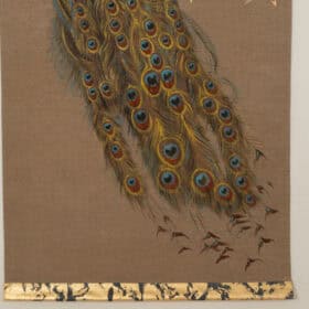 Contemporary Peacock Painted Canvas