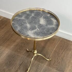 Neoclassical Style Brass Gueridon, Attributed to Maison Jansen