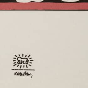 Keith Haring Silkscreen Print, Numbered, 1990s