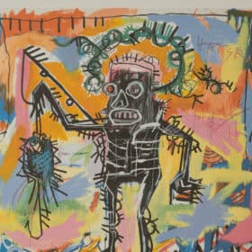 Basquiat Numbered Silkscreen Print, 1990s