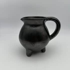 Faience Tripod Pitcher, Signed Studio Piece, 1950s-1960s.