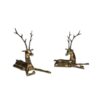 "Resting Stags" Bronze Sculptures - Styylish
