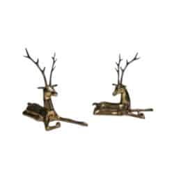 "Resting Stags" Bronze Sculptures - Styylish