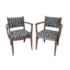 Pair of Art Deco Armchairs, De Coene Frères, Limed Oak, Belgium circa 1935