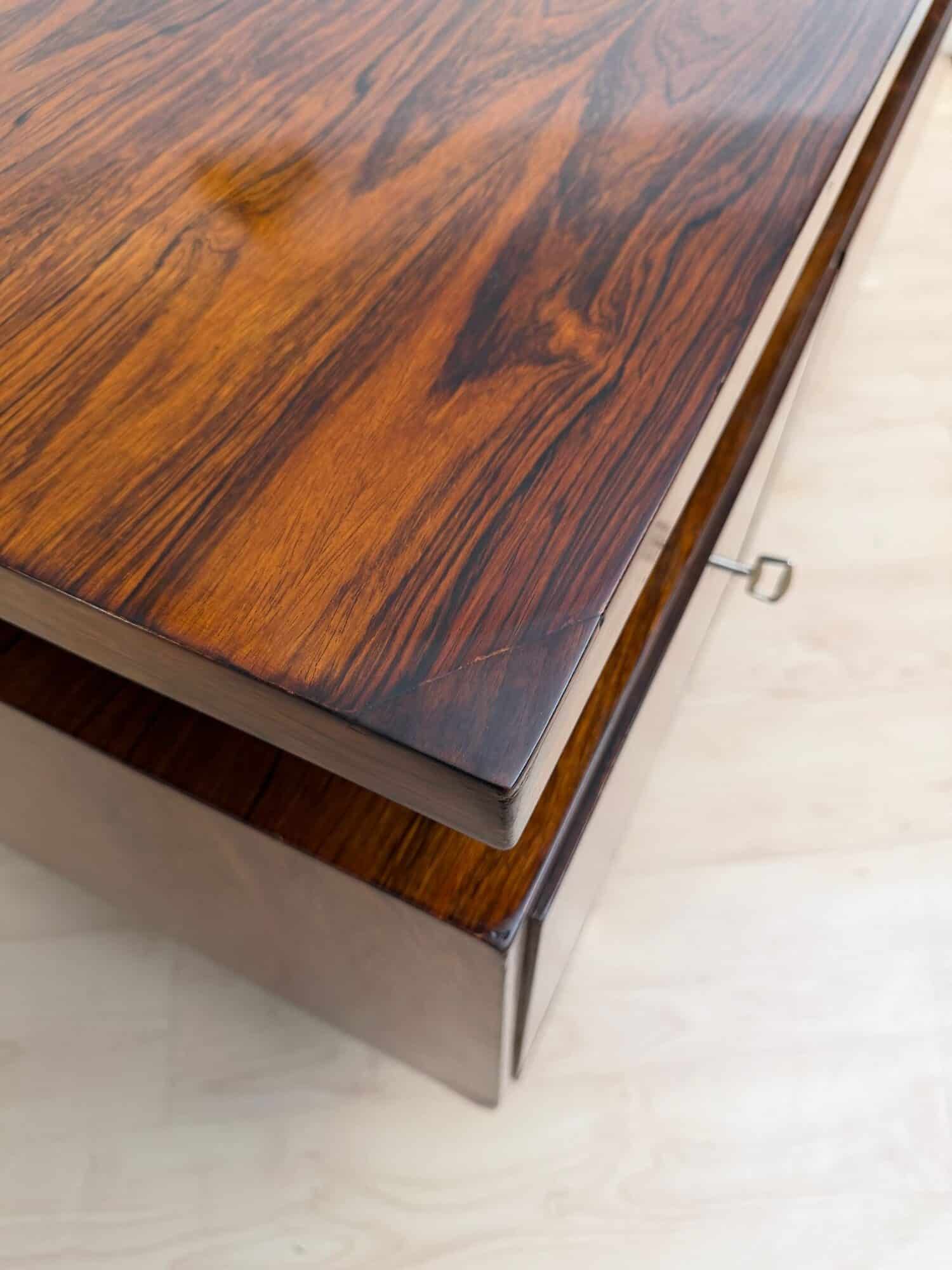 Large Mid-Century Modern Rosewood Desk, Germany, 1960s - Image 12