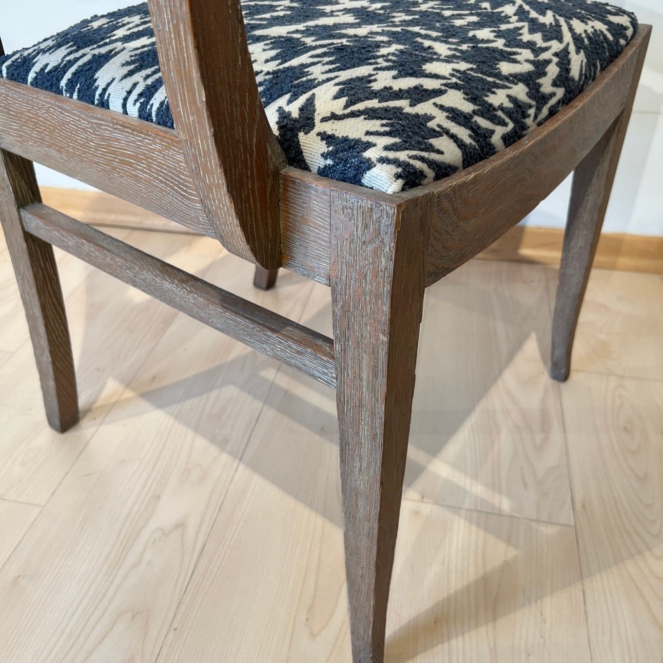 Pair of Art Deco Armchairs, De Coene Frères, Limed Oak, Belgium circa 1935 - Image 15