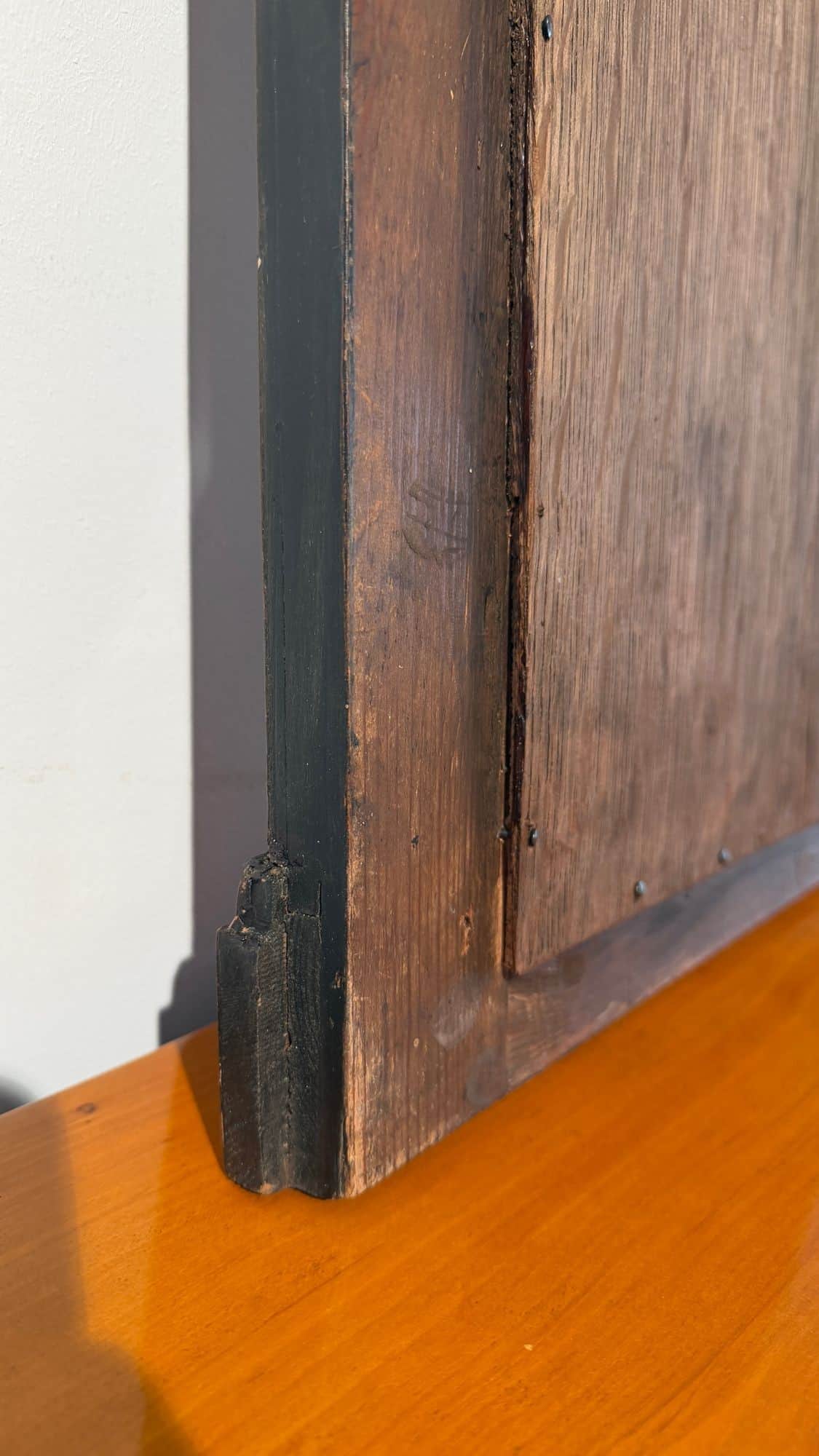 Small Austrian Biedermeier Walnut Wall Mirror, Circa 1820 - Image 16