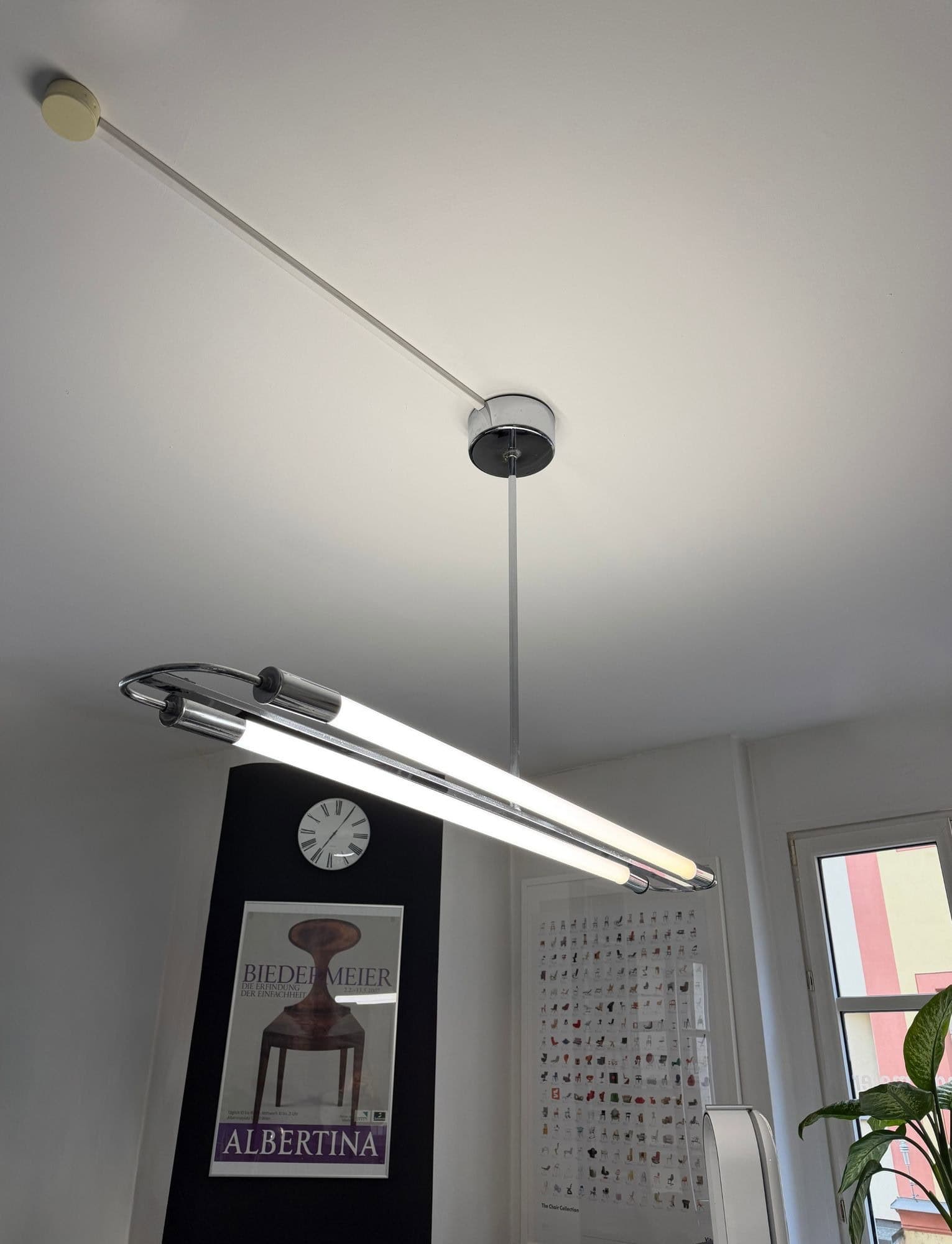 Bauhaus Streamline Moderne Ceiling Lamp, Germany circa 1935 - Image 18
