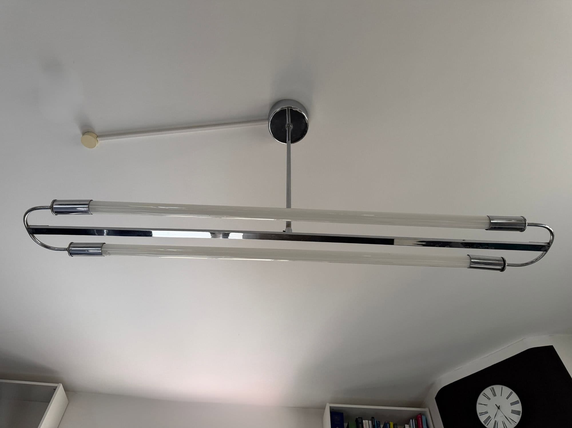 Bauhaus Streamline Moderne Ceiling Lamp, Germany circa 1935 - Image 19