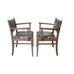 Alternative view of Pair of Art Deco Armchairs, De Coene Frères, Limed Oak, Belgium circa 1935