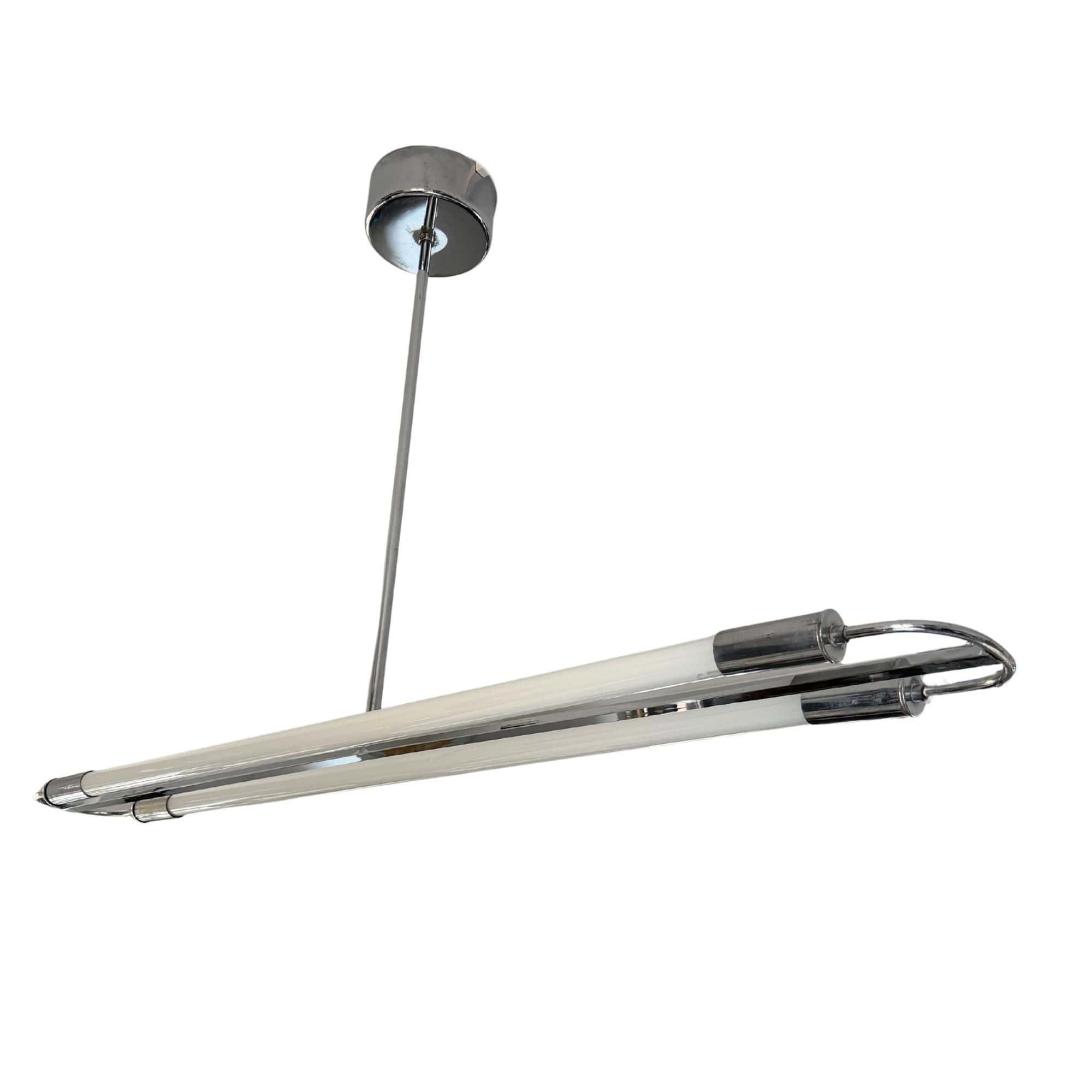 Bauhaus Streamline Moderne Ceiling Lamp, Germany circa 1935 - Image 2