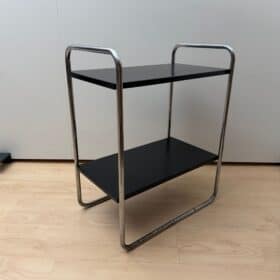 Vintage Bauhaus side table by Mauser Werke, Waldeck, Germany, circa 1950.