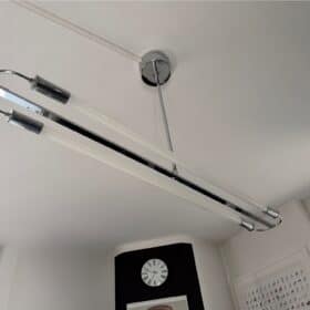 Bauhaus Streamline Moderne Ceiling Lamp, Germany circa 1935