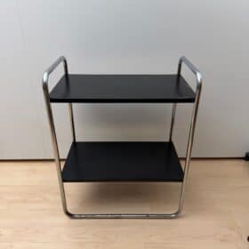 Vintage Bauhaus side table by Mauser Werke, Waldeck, Germany, circa 1950.