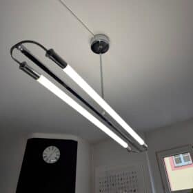 Bauhaus Streamline Moderne Ceiling Lamp, Germany circa 1935