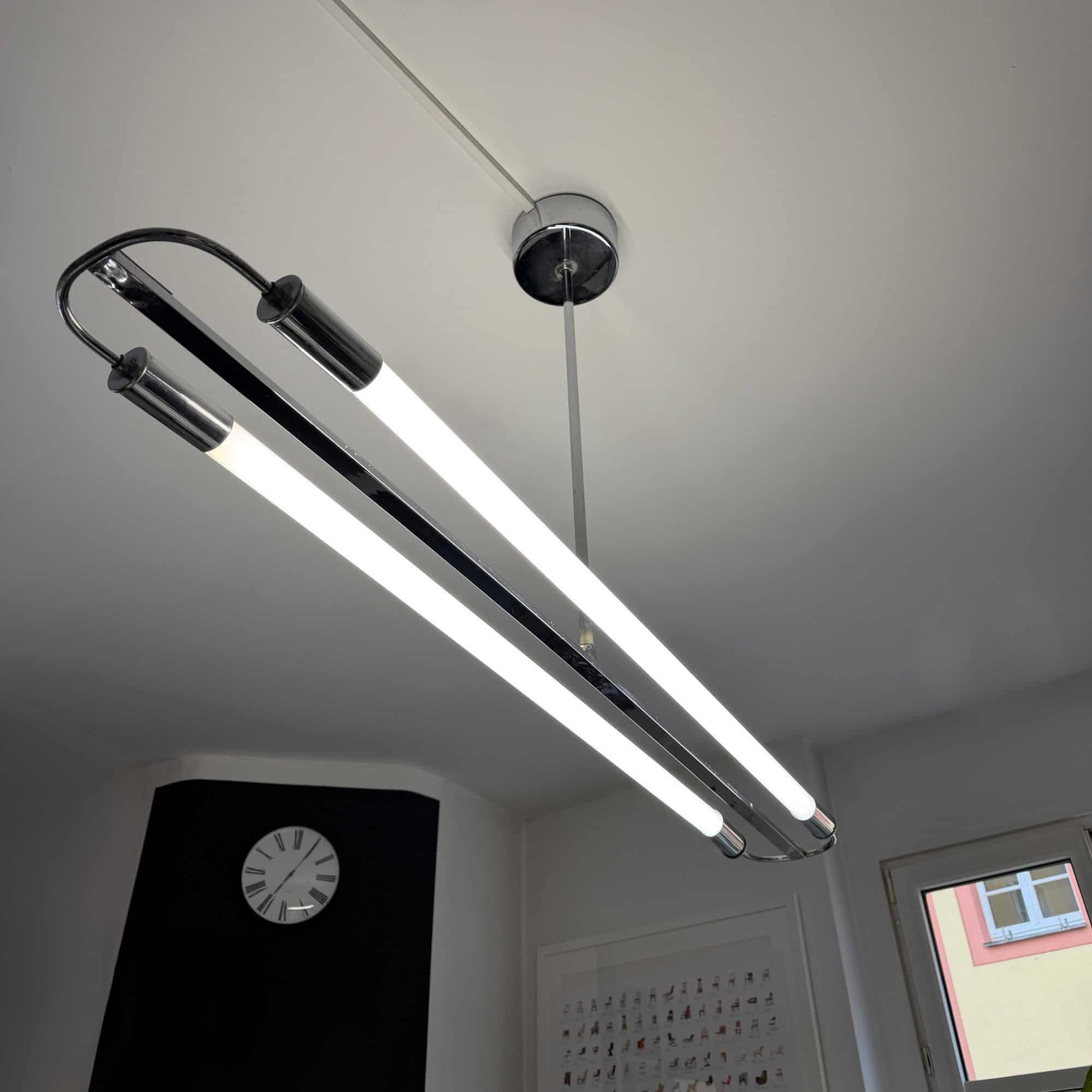 Bauhaus Streamline Moderne Ceiling Lamp, Germany circa 1935 - Image 4