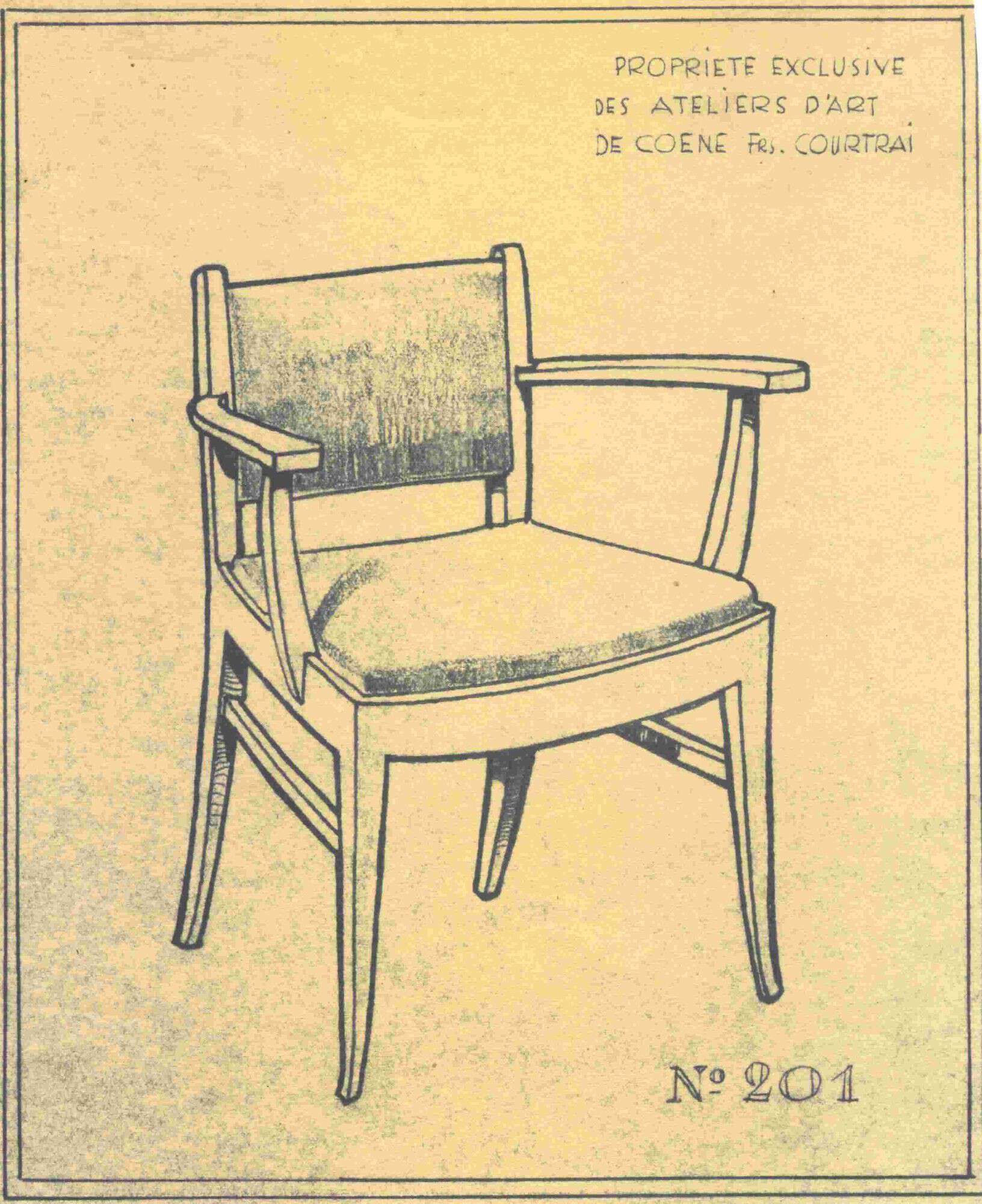 Pair of Art Deco Armchairs, De Coene Frères, Limed Oak, Belgium circa 1935 - Image 6