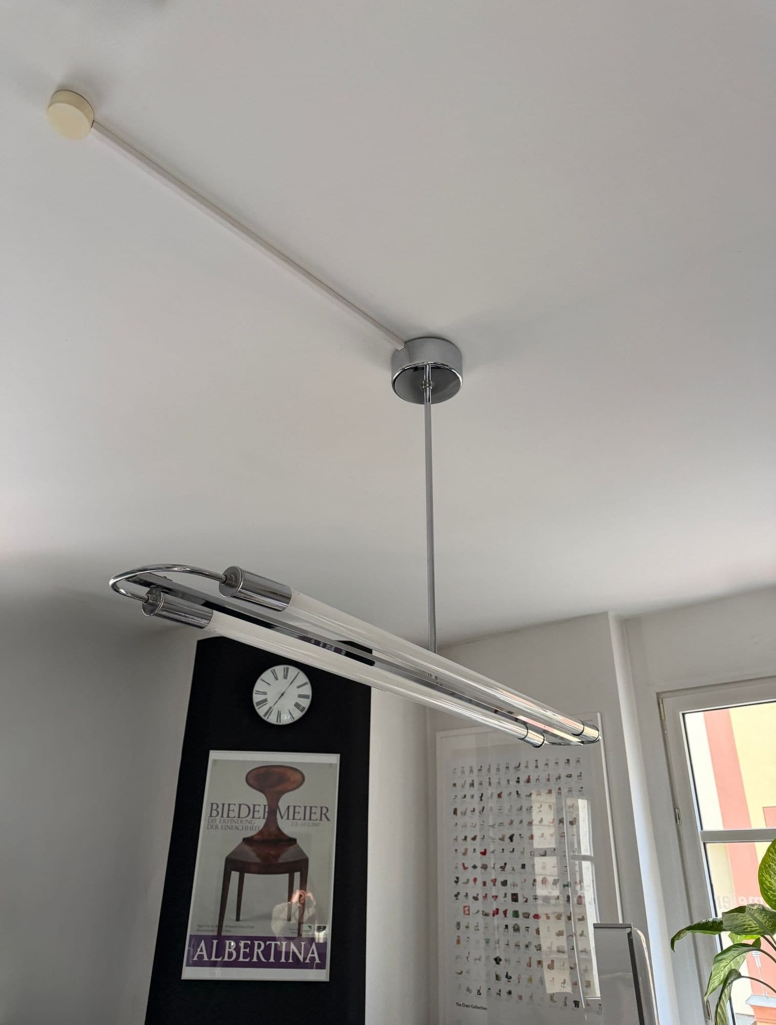 Bauhaus Streamline Moderne Ceiling Lamp, Germany circa 1935 - Image 7