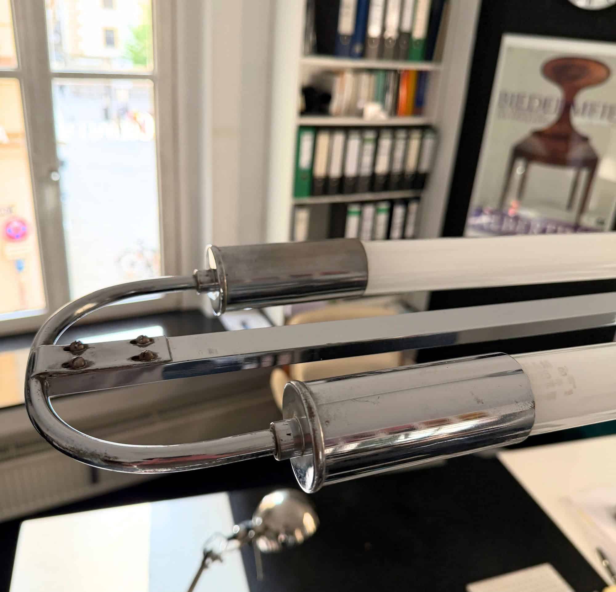 Bauhaus Streamline Moderne Ceiling Lamp, Germany circa 1935 - Image 10