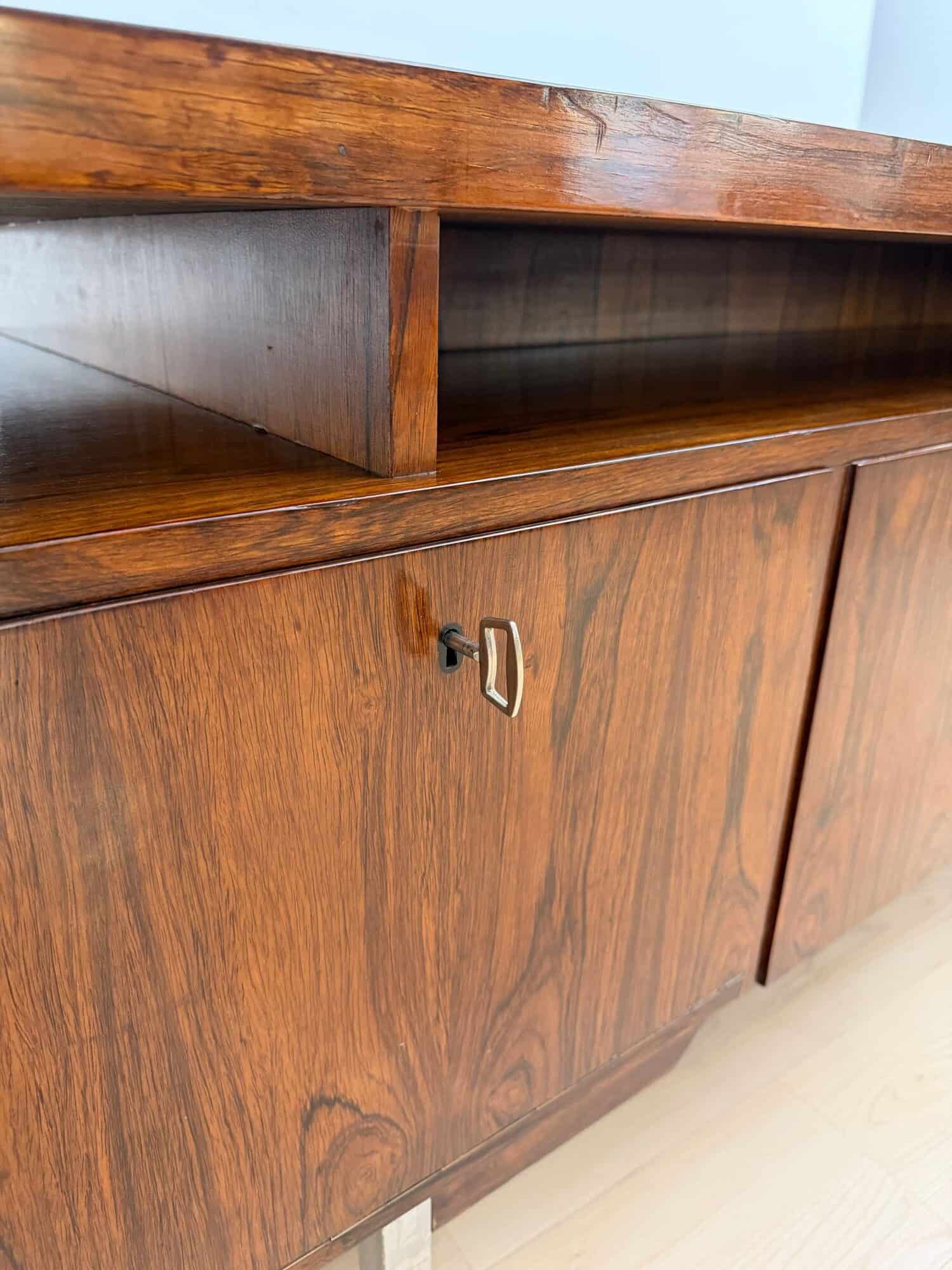 Large Mid-Century Modern Rosewood Desk, Germany, 1960s - Image 10