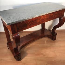 French Restoration Console Table, 1820-30, Mahogany