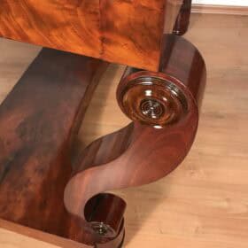 French Restoration Console Table, 1820-30, Mahogany