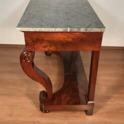 Alternative view of French Restoration Console Table, 1820-30, Mahogany